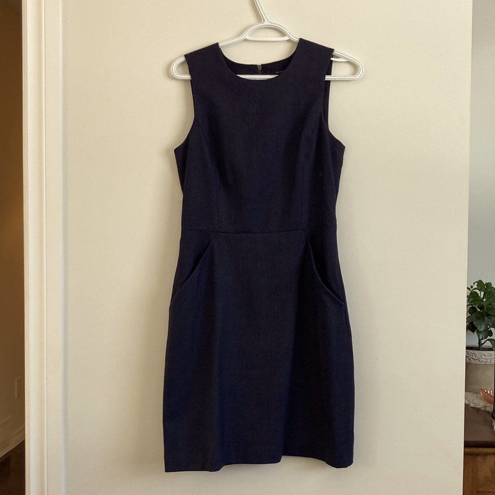 Theory Dark Navy Dress with Pockets